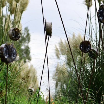 'Bee Good' in de museumtuin Flower Art Museum