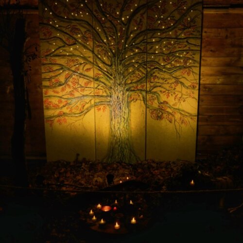 Kunst- en lichtjespad